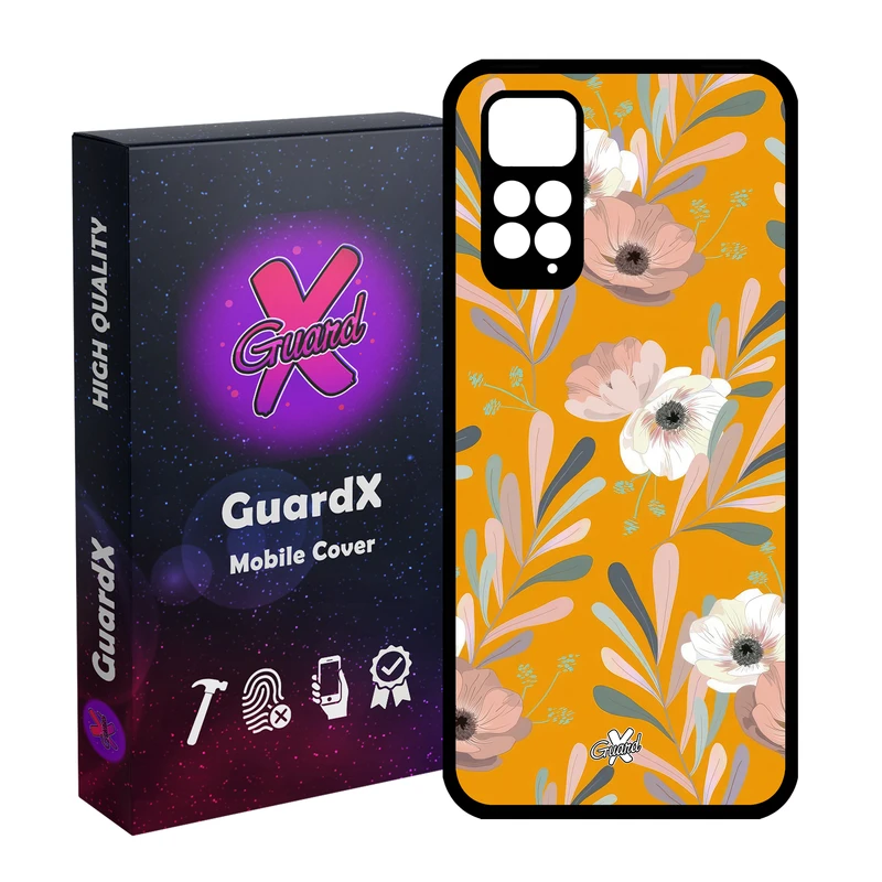 کاور گارد ایکس طرح Flower مدل Glass10647 مناسب برای گوشی موبایل شیائومی Redmi Note 11S/ Note 11 4G