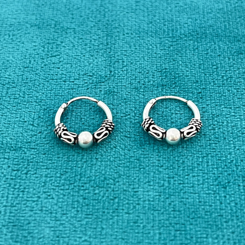 گوشواره حلقهای نقره زنانه مدل Ci 3415 گوشواره حلقهای نقره زنانه مدل Ci 3415