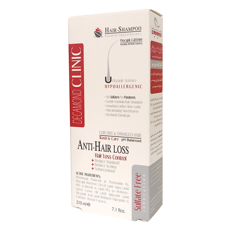 شامپو ضد ریزش مو دکاموند کلینیک مدل 01 حجم 210 میلی لیتر