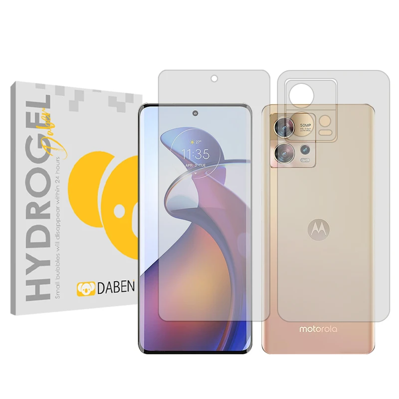 محافظ صفحه نمایش شفاف دبن مدل Tough مناسب برای گوشی موبایل موتورولا Edge 30 Fusion به همراه محافظ پشت گوشی