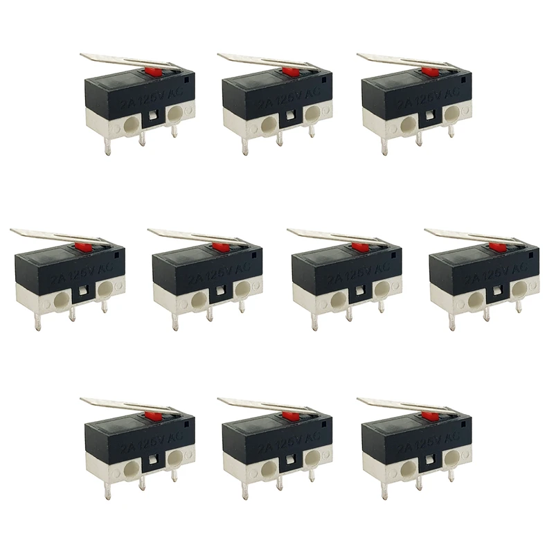میکرو سوئیچ مدل 2A-125V-KW10 بسته 10 عددی