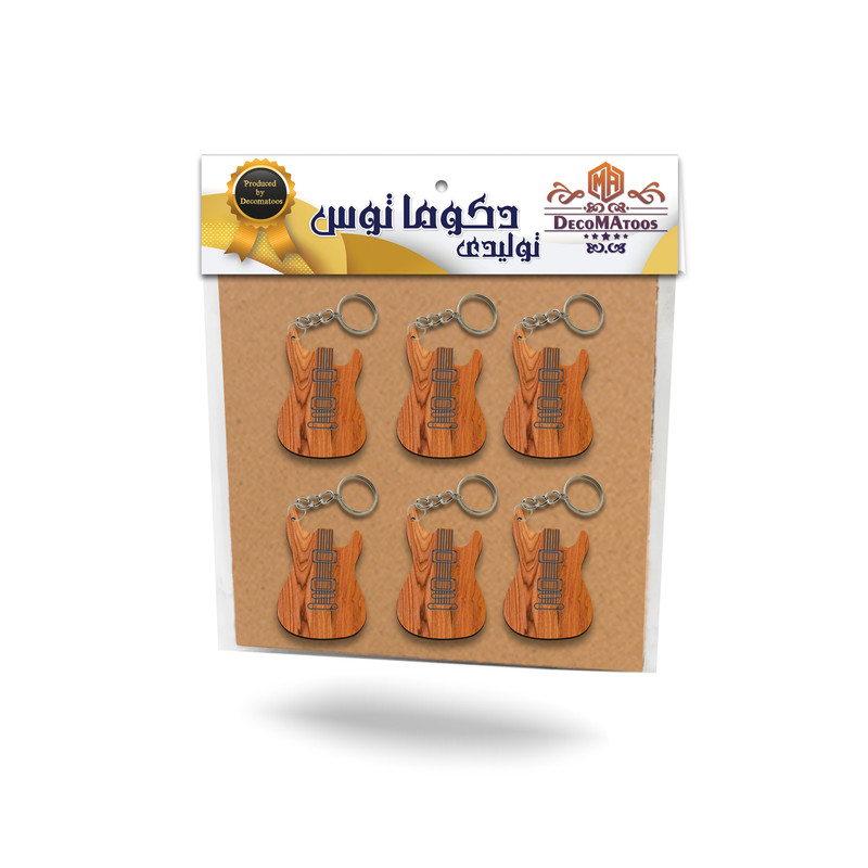 جاکلیدی دکوماتوس طرح گیتار مدل KEY100 بسته 6 عددی