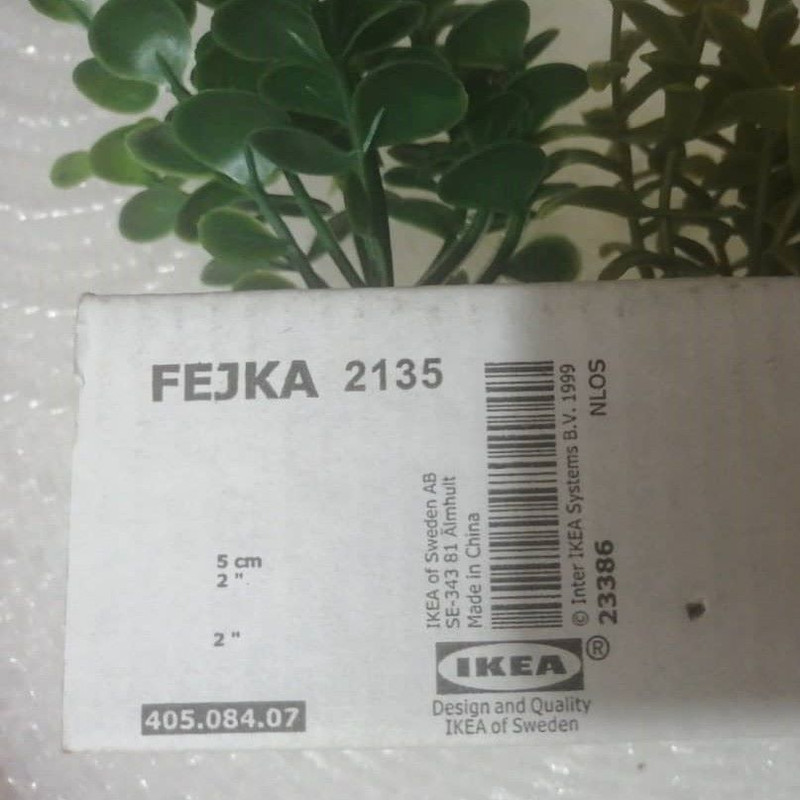 گلدان به همراه گل مصنوعی ایکیا مدل FEJKA کد 405.084.07 مجموعه 3 عددی