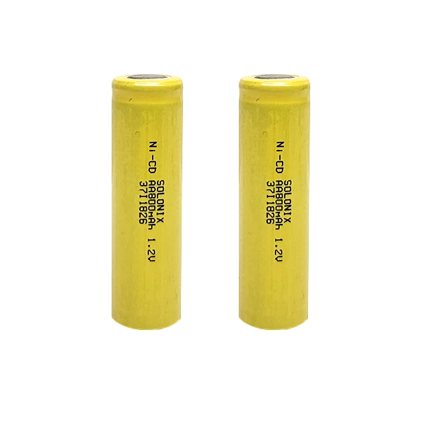 باتری قلمی قابل شارژ سولونیکس مدل صنعتی Ni-Cd سرتخت مجموعه 2 عددی 