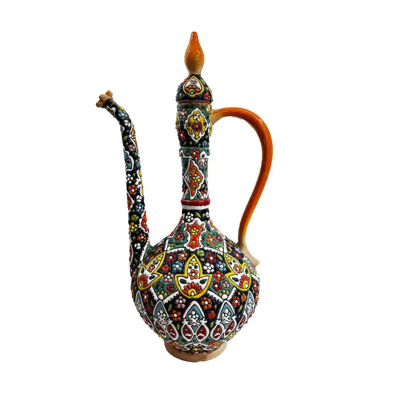 ست آفتابه و لگن میناکاری کد m1001