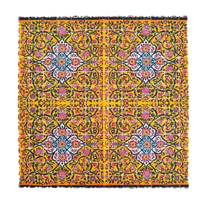 رومیزی مدل گلدار سنتی سایز 30x30 سانتی‌متر