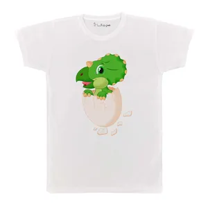 تی شرت بچگانه پرمانه طرح دایناسورهای بامزه کد pmt.5136