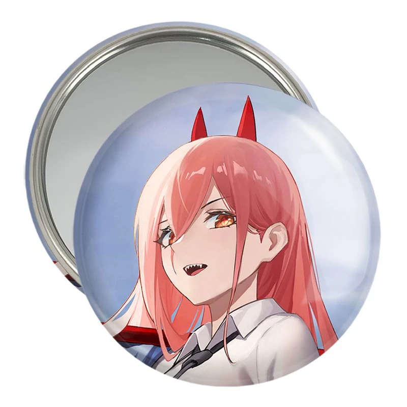 آینه جیبی خندالو مدل پاور انیمه مرد اره ای Chainsaw Man  کد 22345