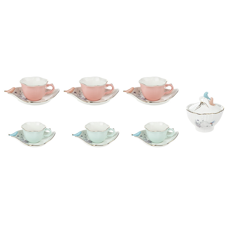 سرویس چای خوری 14 پارچه بی.وی.کی مدل VK611208