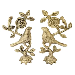 مجسمه مدل گل رز و بلبل مجموعه دو عددی