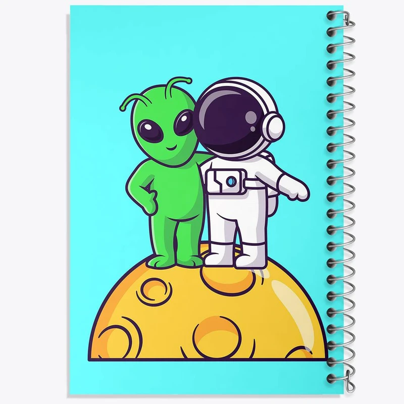 دفتر نت موسیقی 50 برگ خندالو مدل فضانورد کد 25114