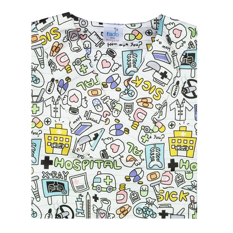 ست کلاه و روپوش پزشکی مردانه تادو مدل RO20