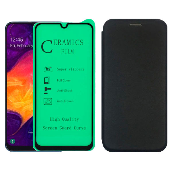 کیف کلاسوری بلوفاکس مدل BMGNT-CER1 مناسب برای گوشی موبایل سامسونگ Galaxy A50A50SA30S به همراه محافظ صفحه نمایش