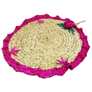 سفره حصیری مدل تک گل
