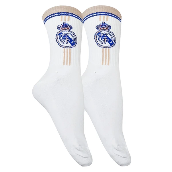 جوراب ورزشی ساق بلند مردانه تن پوش هنگامه مدل کش اسپرت رئال مادرید کد M44