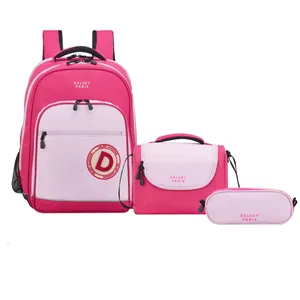 کوله پشتی مدرسه دلسی مدل  ACADEMIE 2025 به همراه جامدادی و کیف غذا