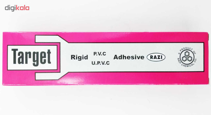 چسب پی . وی . سی سخت رازی مدل Target حجم 100 میلی لیتر بسته 2 عددی
