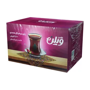 چای سیاه کیسه ای و گل محمدی طبیعی گلدن ویلن بسته 20 عددی
