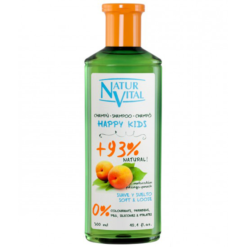  شامپو کودک نچرال ویتال سری Happy مدل Soft and Loose حجم 300 میلی لیتر 