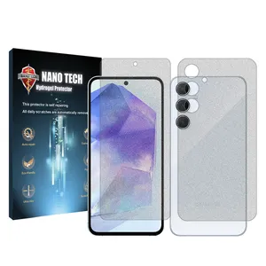 Nano tech matte screen protector suitable for Samsung Galaxy A55 5G mobile phone along with back of the phone