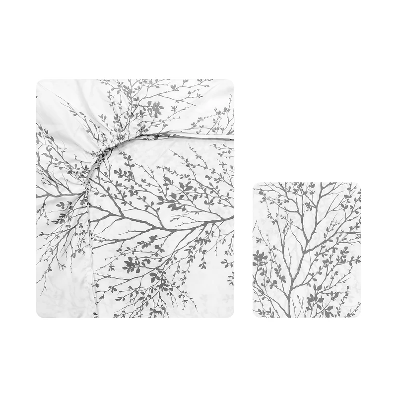 سرویس ملحفه آدنو مدل شاخه کد FI19 یک نفره 2 تکه 