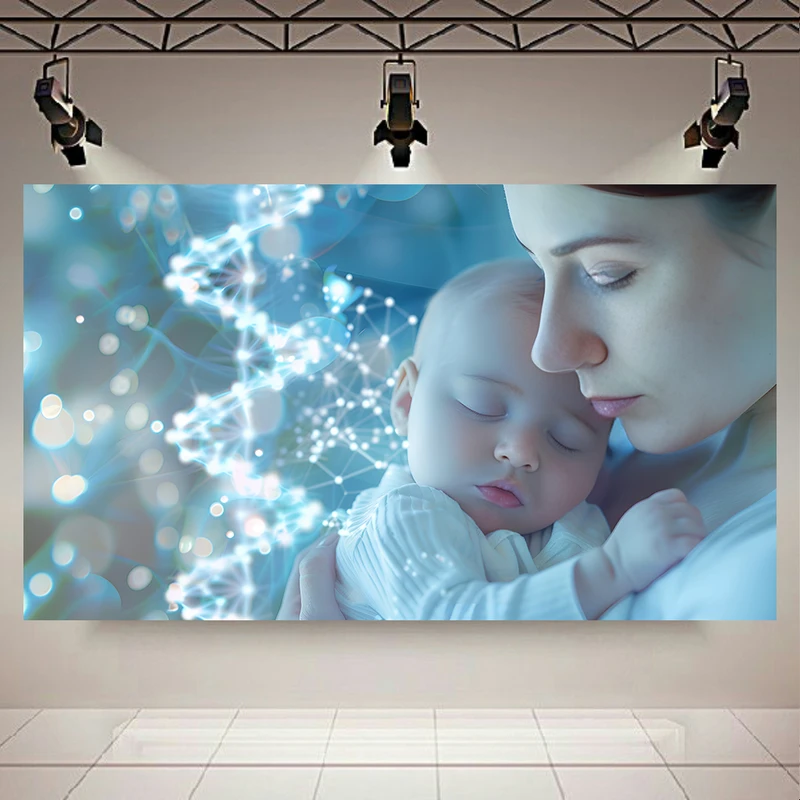 پوستر طرح نوزاد مدل دی ان ای کد PD131017