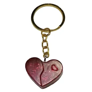 جاکلیدی مدل قلب دو رنگ کد 002