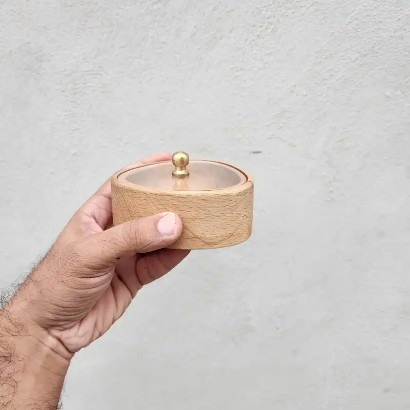 قندان چوبی گردوچ مدل lt-2020