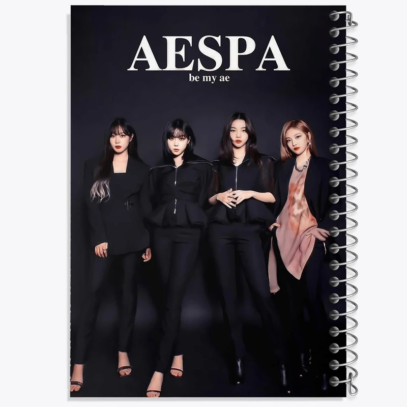 دفتر نت موسیقی 50 برگ خندالو مدل گروه آسپا Aespa کد 19751