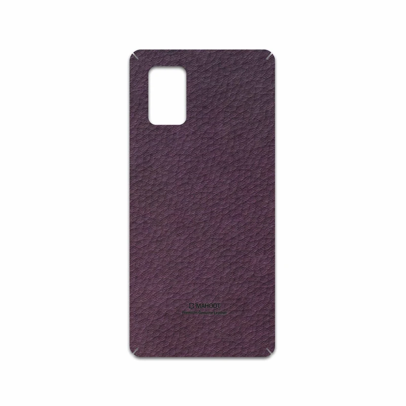 برچسب پوششی ماهوت مدل Purple-Leather مناسب برای گوشی موبایل سامسونگ Galaxy A71 5G