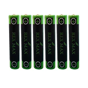باتری نیم قلمی رکس مکس مدل 7818 بسته 6 عددی