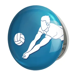 آینه جیبی خندالو طرح والیبال Volleyball مدل تاشو کد 26430 