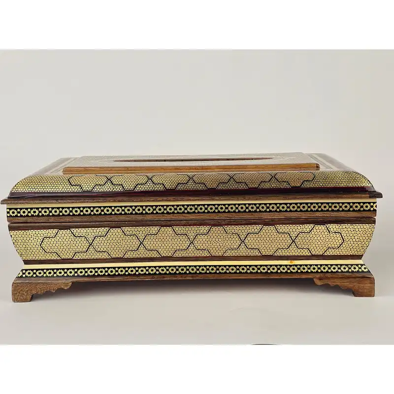 جعبه دستمال کاغذی خاتم کاری کد A10