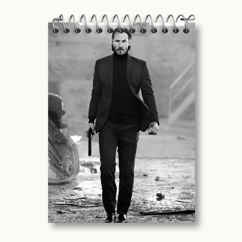 دفتر یادداشت 50 برگ خندالو مدل جان ویک John Wick کد 2947