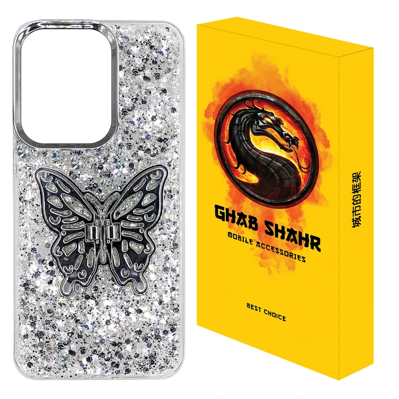 کاور قاب شهر مدل پروانه مناسب برای گوشی موبایل شیائومی Redmi Note 14S