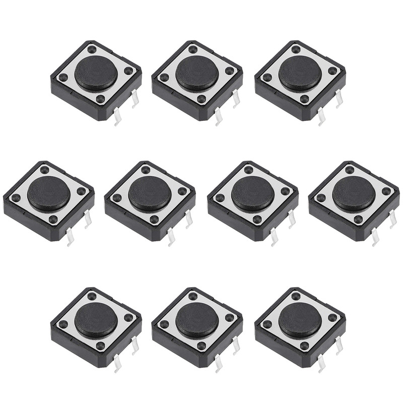 میکرو سوئیچ مدل Vertical-12×12×4.3-4P بسته 10 عددی