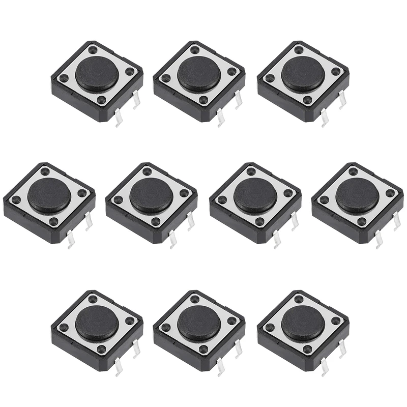 میکرو سوئیچ مدل Vertical-12×12×4.3-4P بسته 10 عددی