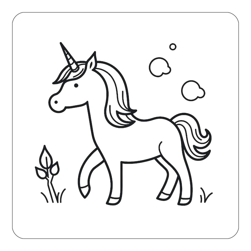 مگنت کاکتی طرح اسب تک شاخ و یونیکورن مدل mp32578