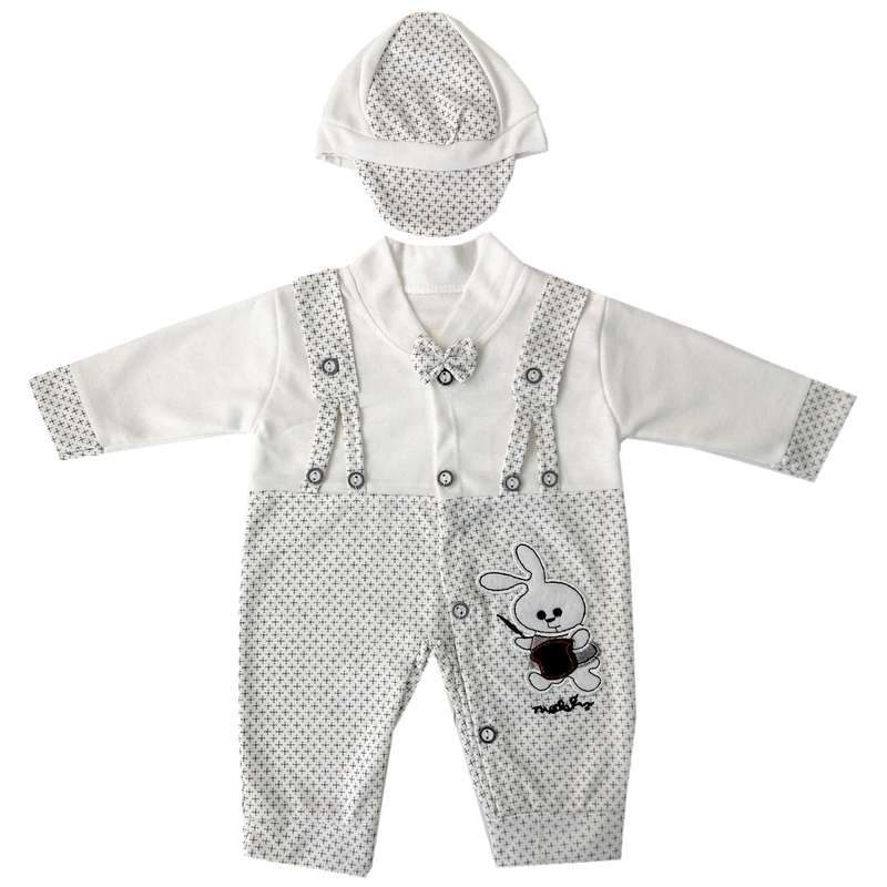 ست سرهمی و کلاه نوزادی مدل SHN-12