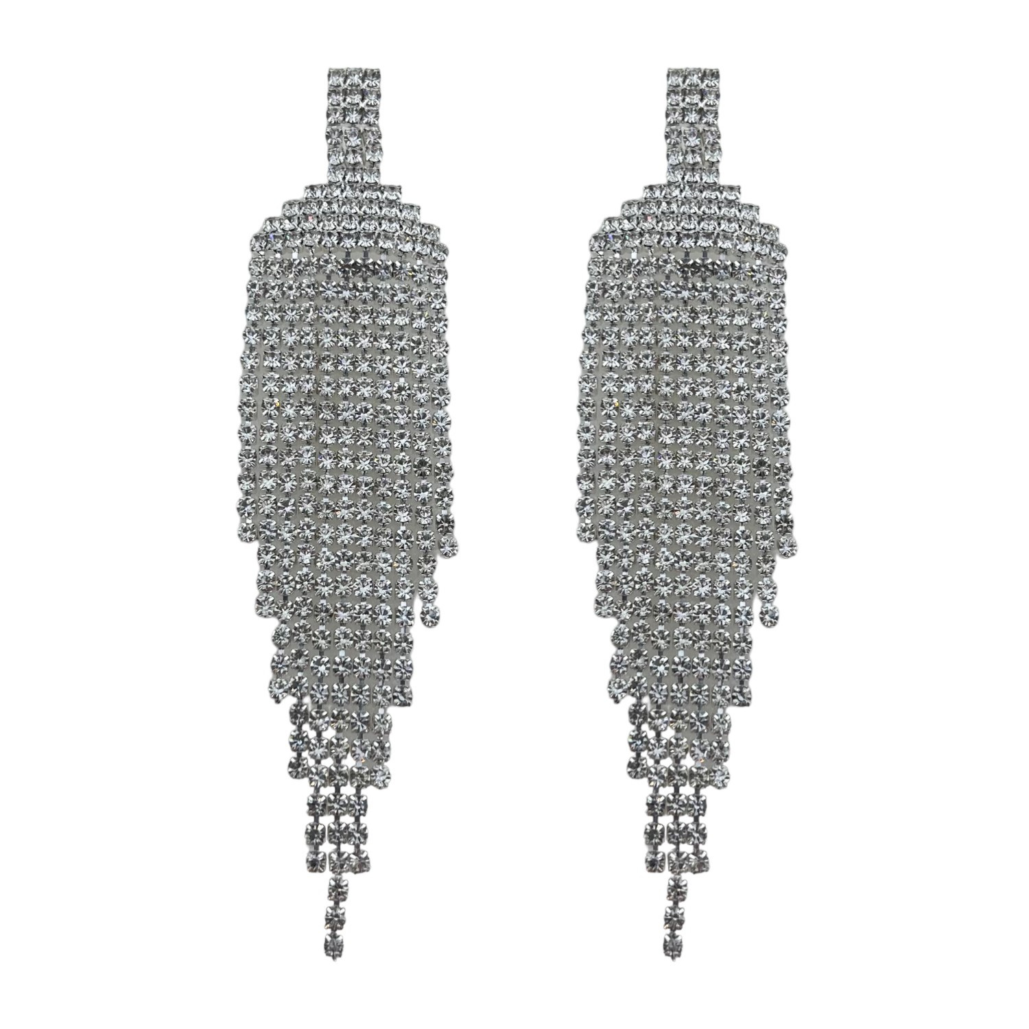 گوشواره زنانه مدل تنیسی جواهری کد E4821 گوشواره زنانه مدل تنیسی جواهری کد E4821