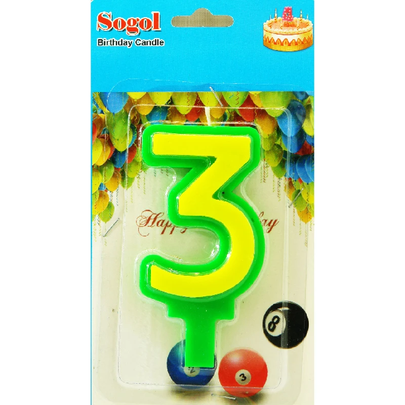 شمع سوگل طرح عدد 3