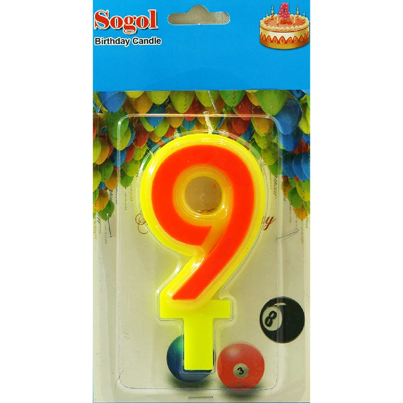 شمع سوگل طرح عدد 9
