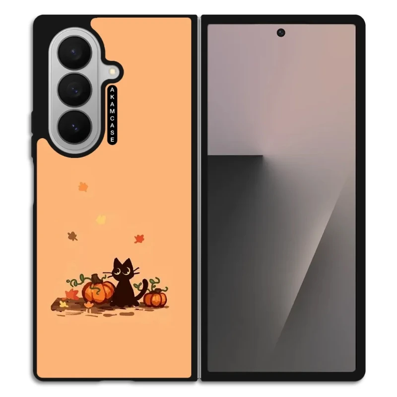 کاور آکام مدل AMC-WSGZFOLD7-PUMPKIN-1 مناسب برای گوشی موبایل سامسونگ Galaxy Z Fold 7