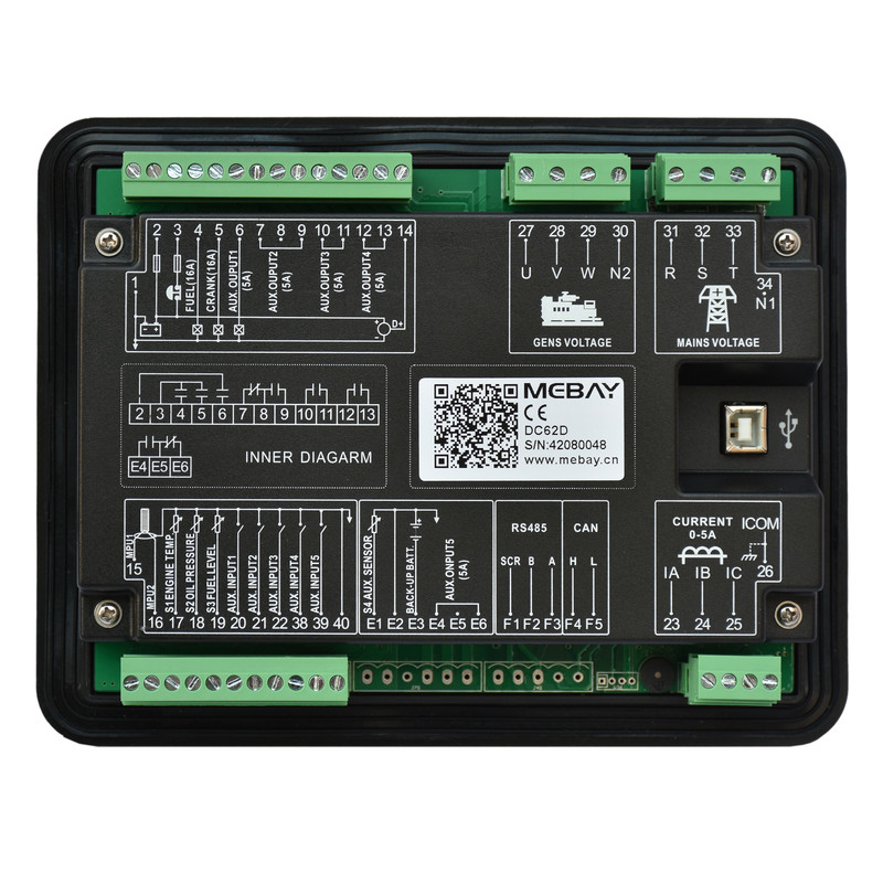 برد کنترل دیزل ژنراتور می بای مدل 62D برد کنترل دیزل ژنراتور می بای مدل 62D