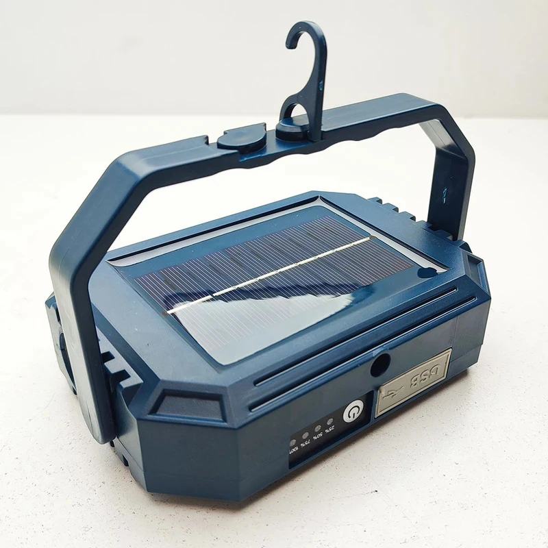 عکس شماره 9 : نورافکن دستی مدل شارژی و خورشیدی 112led با نور مهتابی