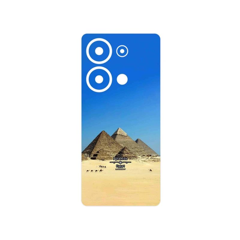 برچسب پوششی ماهوت مدل Pyramids of Egypt مناسب برای گوشی موبایل شیائومی Redmi Note 13 Pro 4G