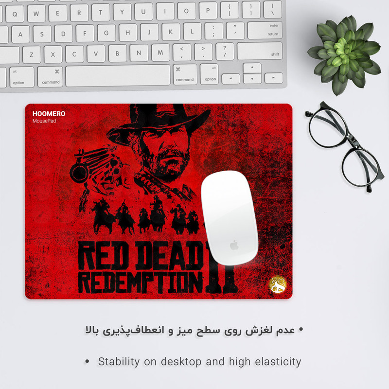 ماوس پد هومرو مدل A4800 طرح بازی Red Dead Redemption 2