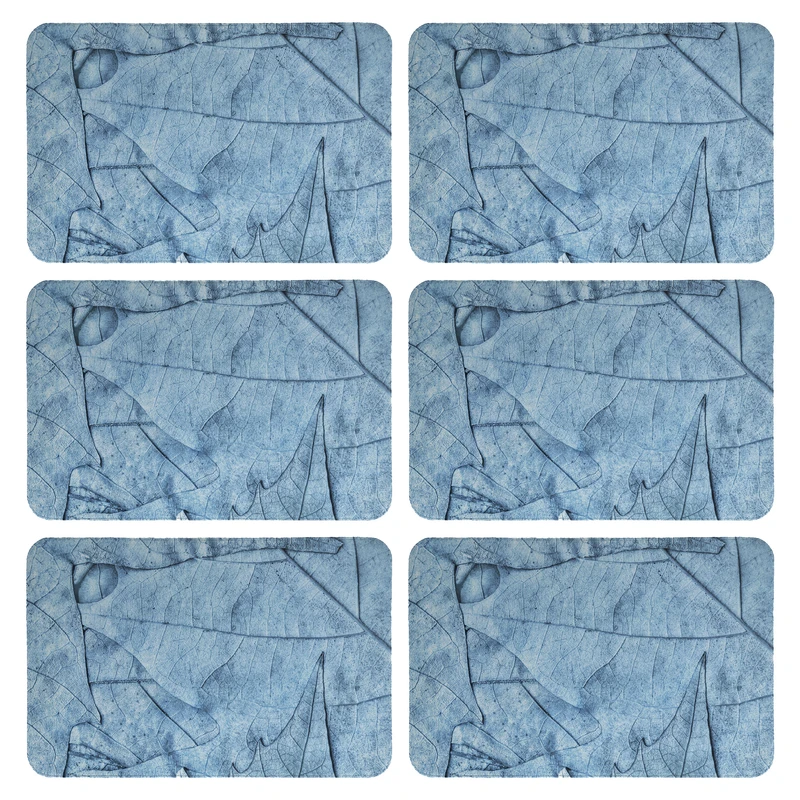 زیربشقابی طرح برگ کد 9137 بسته 6 عددی 