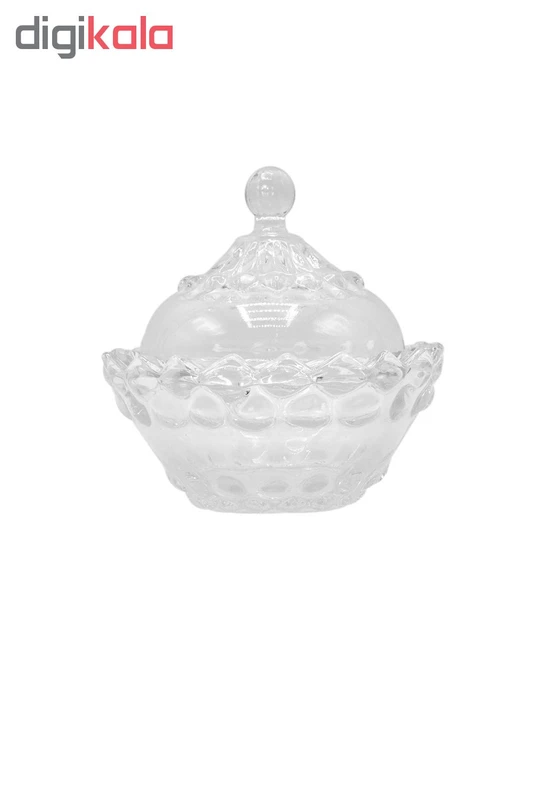 عکس شماره 2 : قندان شیشه و بلور اصفهان مدل یاقوت کد 130