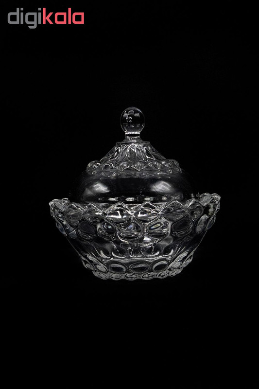 قندان شیشه و بلور اصفهان مدل یاقوت کد 130